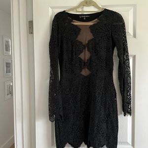 For Love and Lemons Black Lace Dress